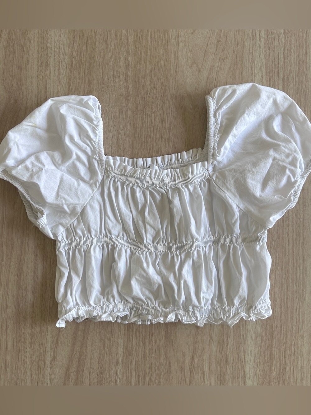 Zara Kids white stretchy top size 8